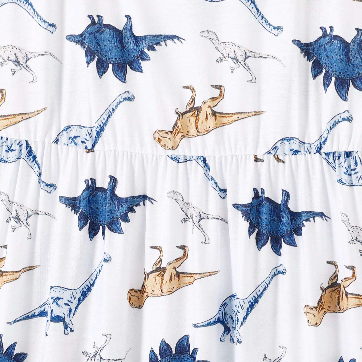 Family Matching All Over Dinosaur Print Spaghetti Strap Midi Dresses and Short-sleeve T-shirts Sets - 20368409
