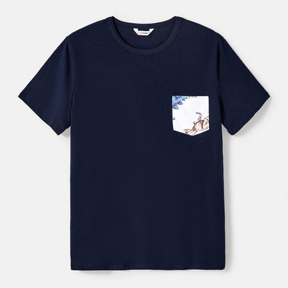Family Matching Allover Dinosaur Print Naia? Cami Dresses and Short-sleeve T-shirts Sets - 20559173