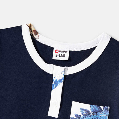 Family Matching Allover Dinosaur Print Naia? Cami Dresses and Short-sleeve T-shirts Sets - 20559173