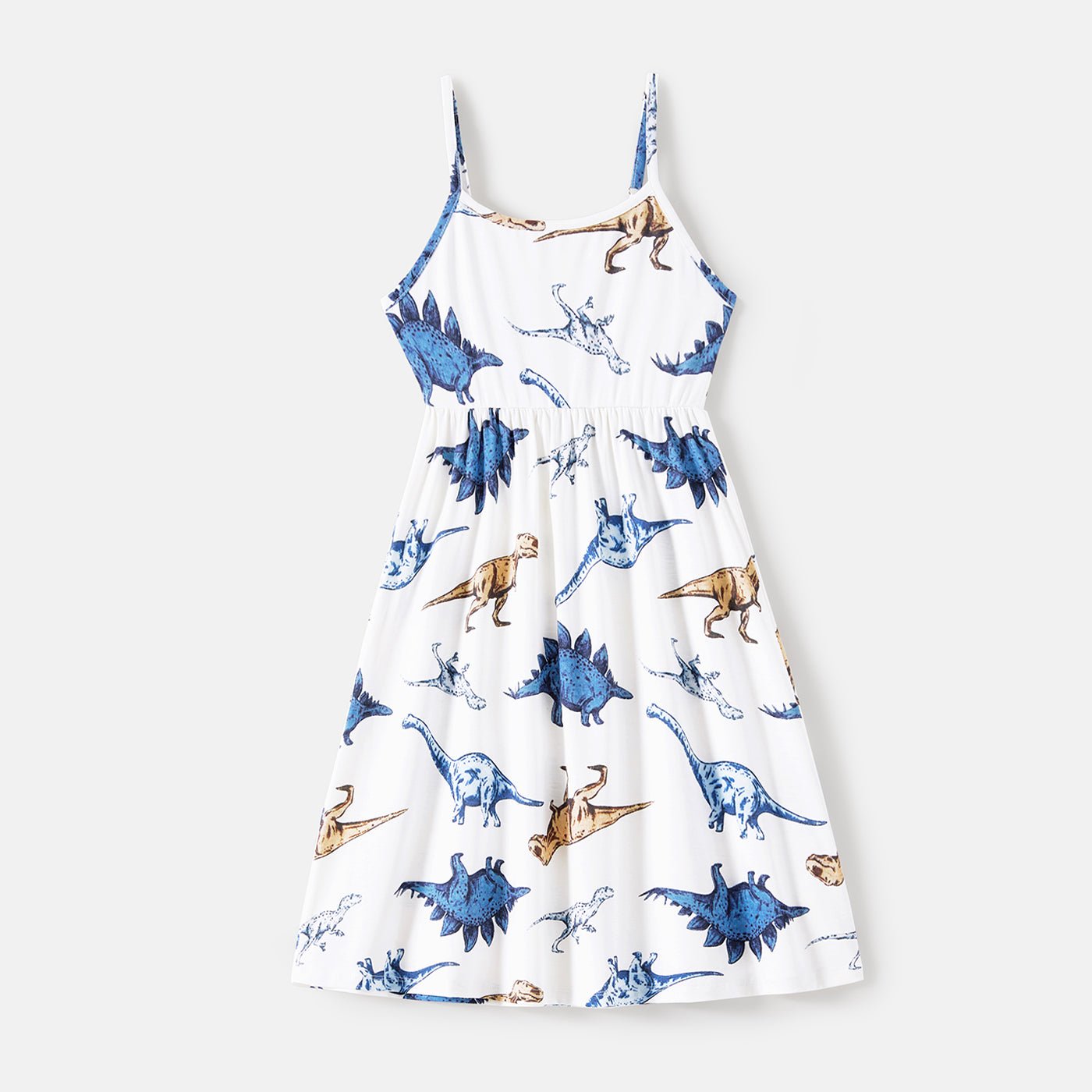 Family Matching Allover Dinosaur Print Naia? Cami Dresses and Short-sleeve T-shirts Sets - 20559173