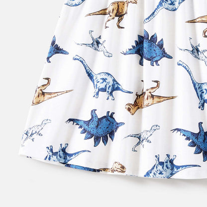 Family Matching Allover Dinosaur Print Naia? Cami Dresses and Short-sleeve T-shirts Sets - 20559173