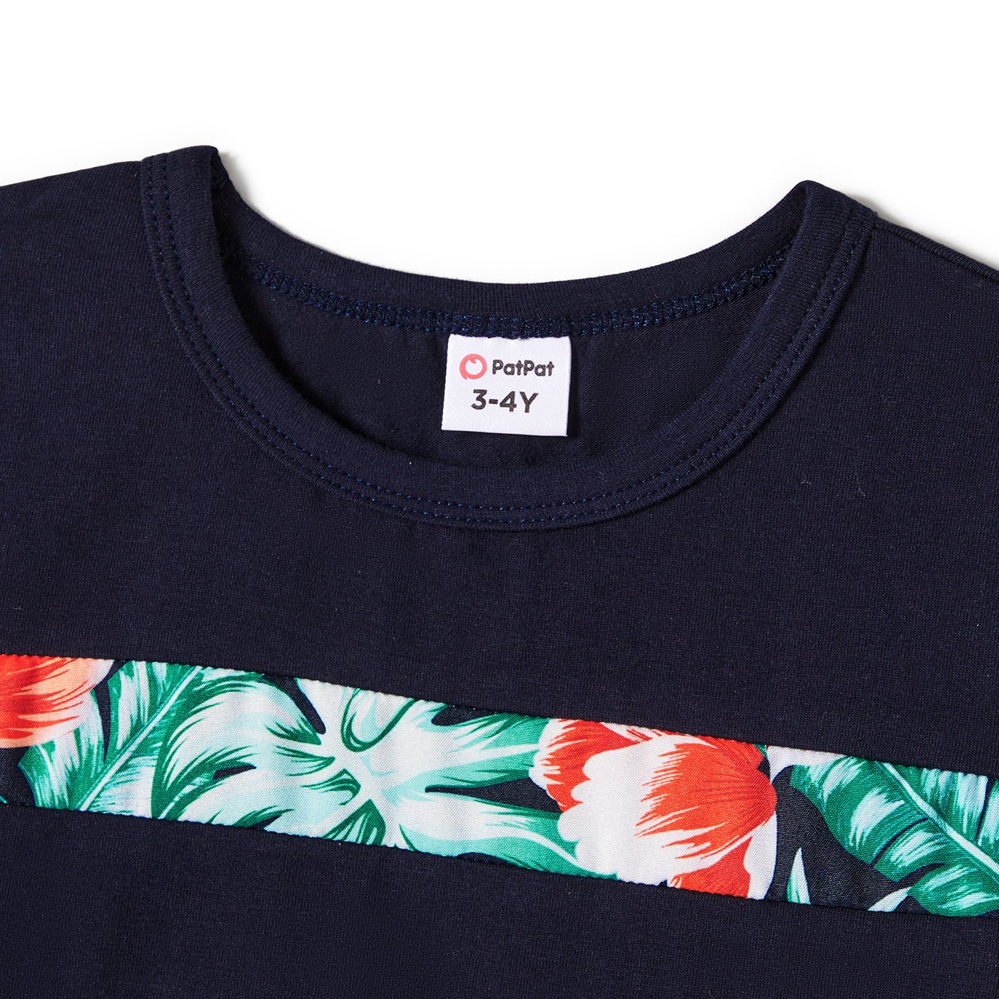 Family Matching Allover Floral Print Belted Dress and Short-sleeve Tee Sets - 20662594
