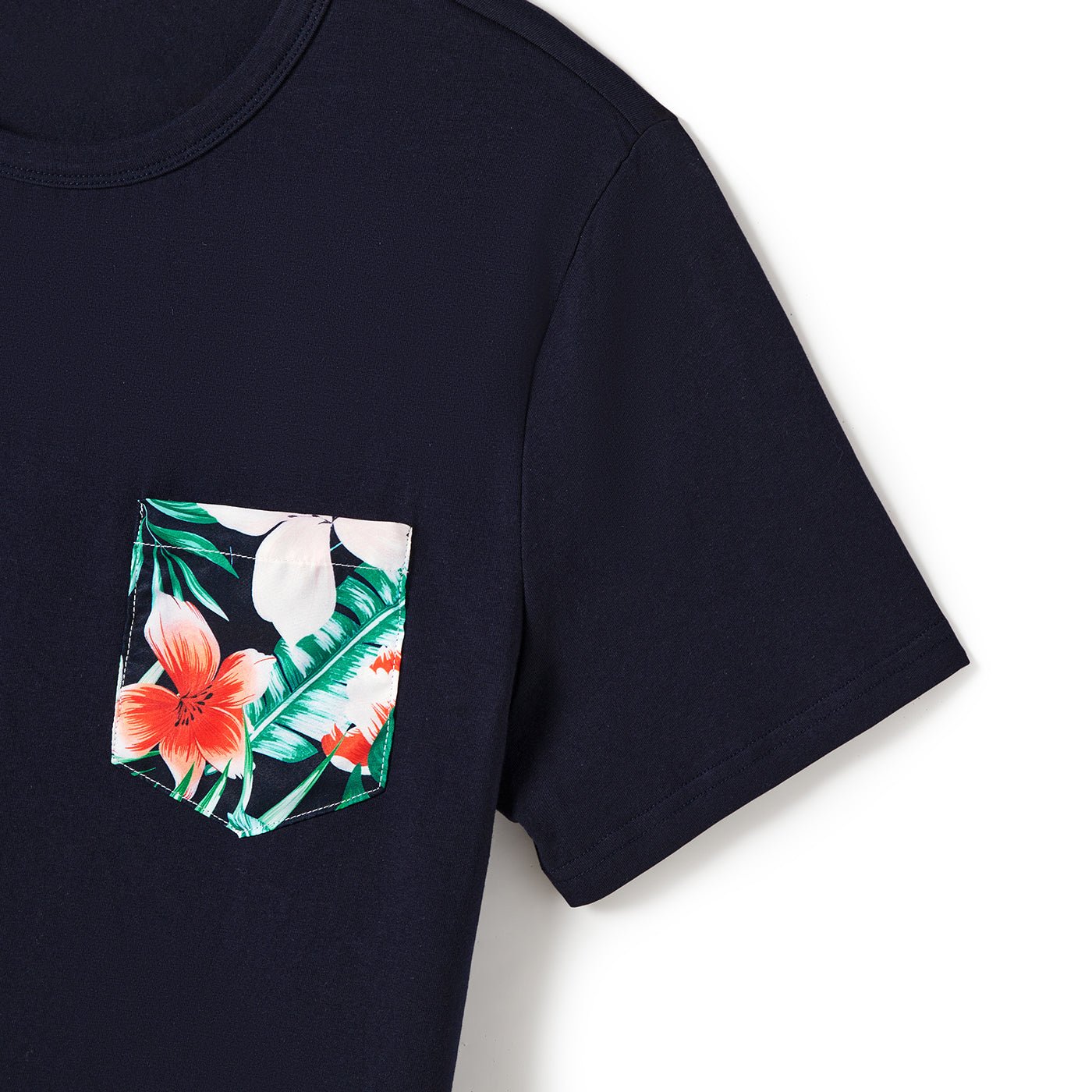 Family Matching Allover Floral Print Belted Dress and Short-sleeve Tee Sets - 20662594