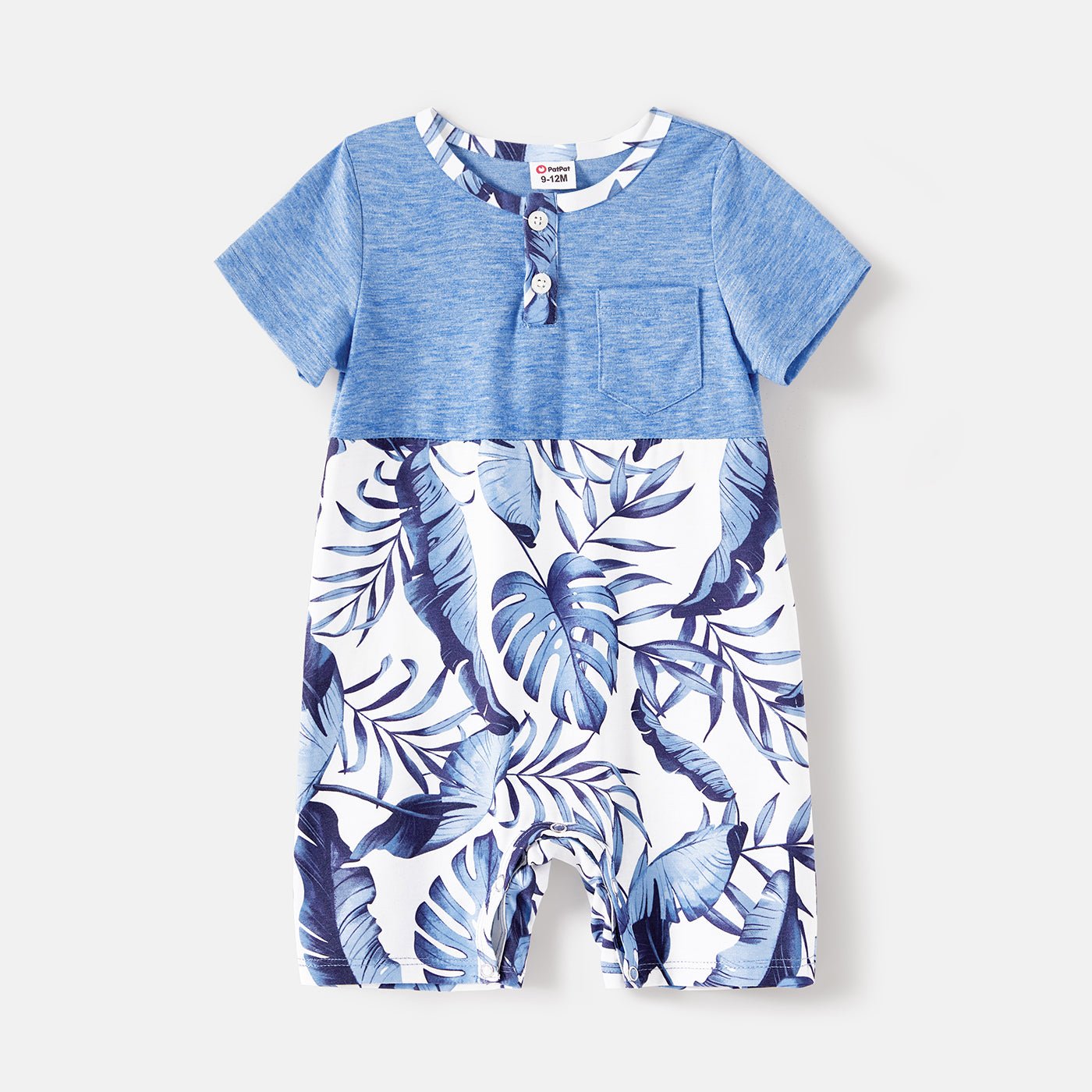 Family Matching Allover Leaf Print Naia? Cami Dresses and Short-sleeve Colorblock T-shirts Sets - 20568480