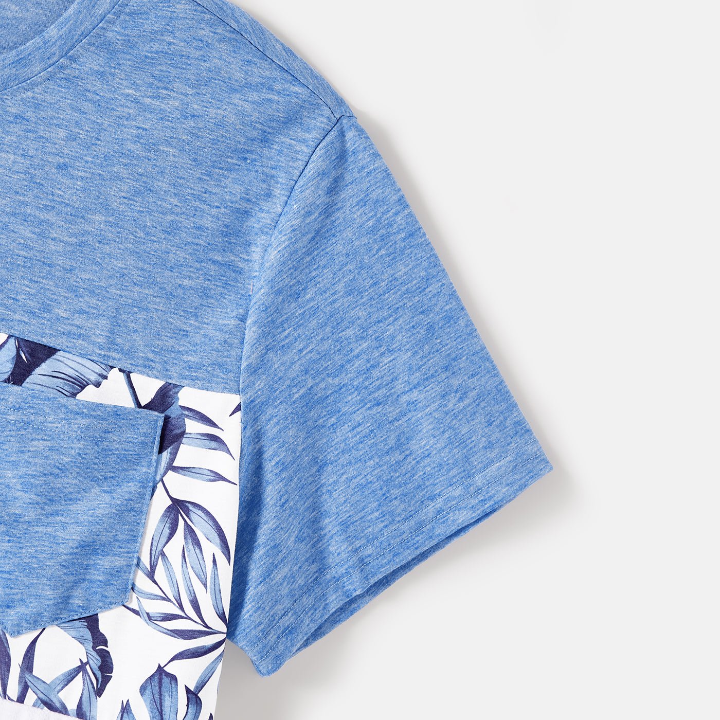 Family Matching Allover Leaf Print Naia? Cami Dresses and Short-sleeve Colorblock T-shirts Sets - 20568480