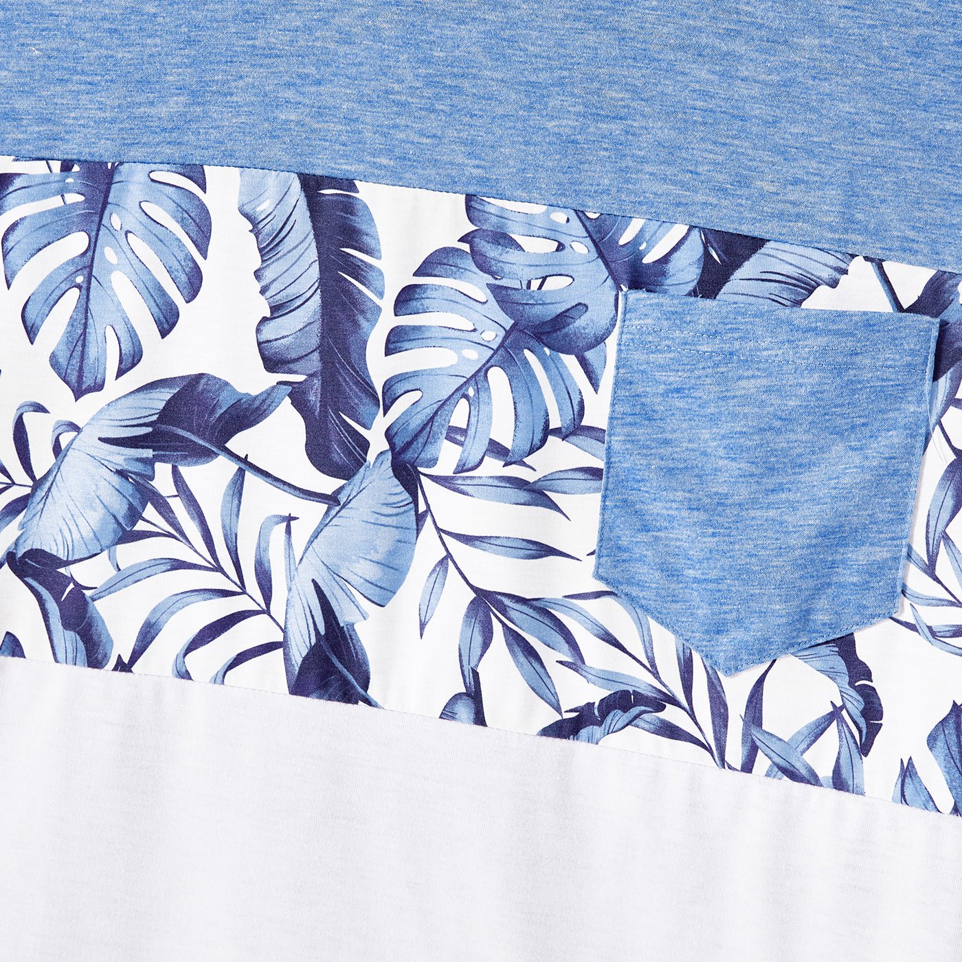 Family Matching Allover Leaf Print Naia? Cami Dresses and Short-sleeve Colorblock T-shirts Sets - 20568480