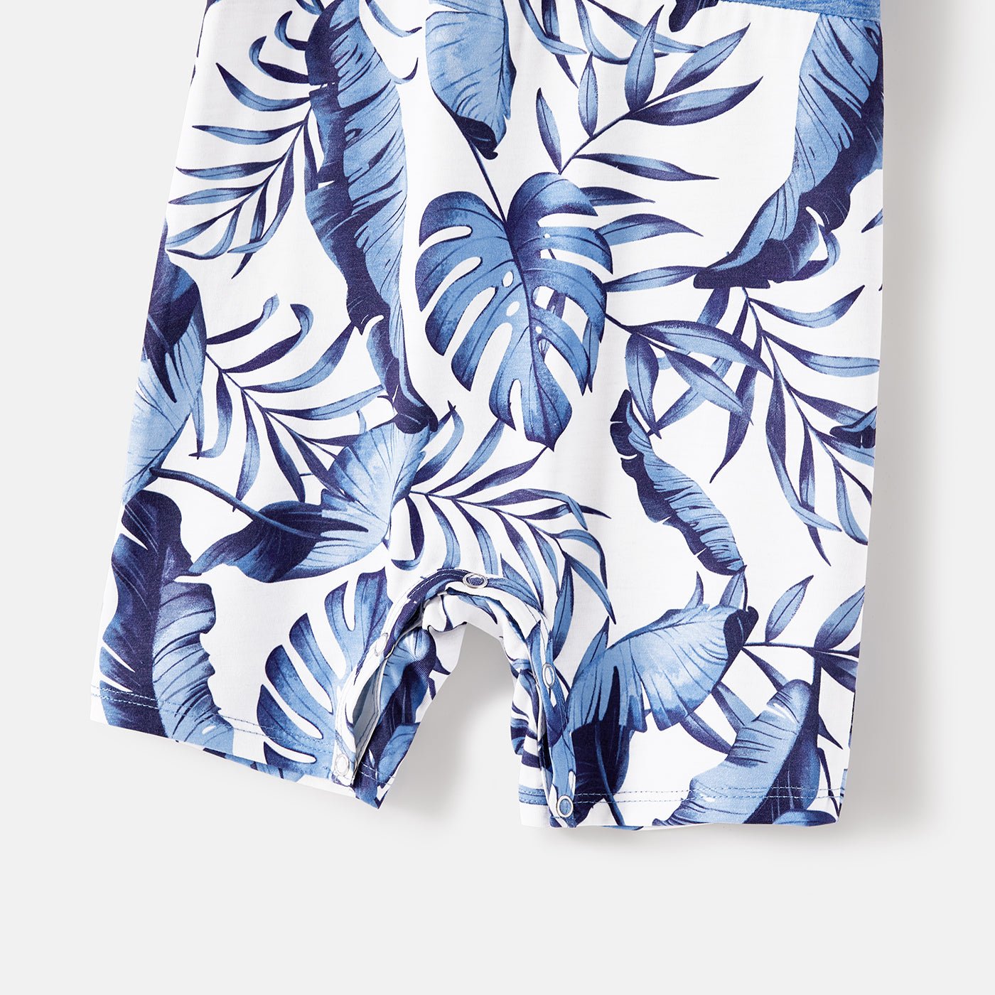 Family Matching Allover Leaf Print Naia? Cami Dresses and Short-sleeve Colorblock T-shirts Sets - 20568480
