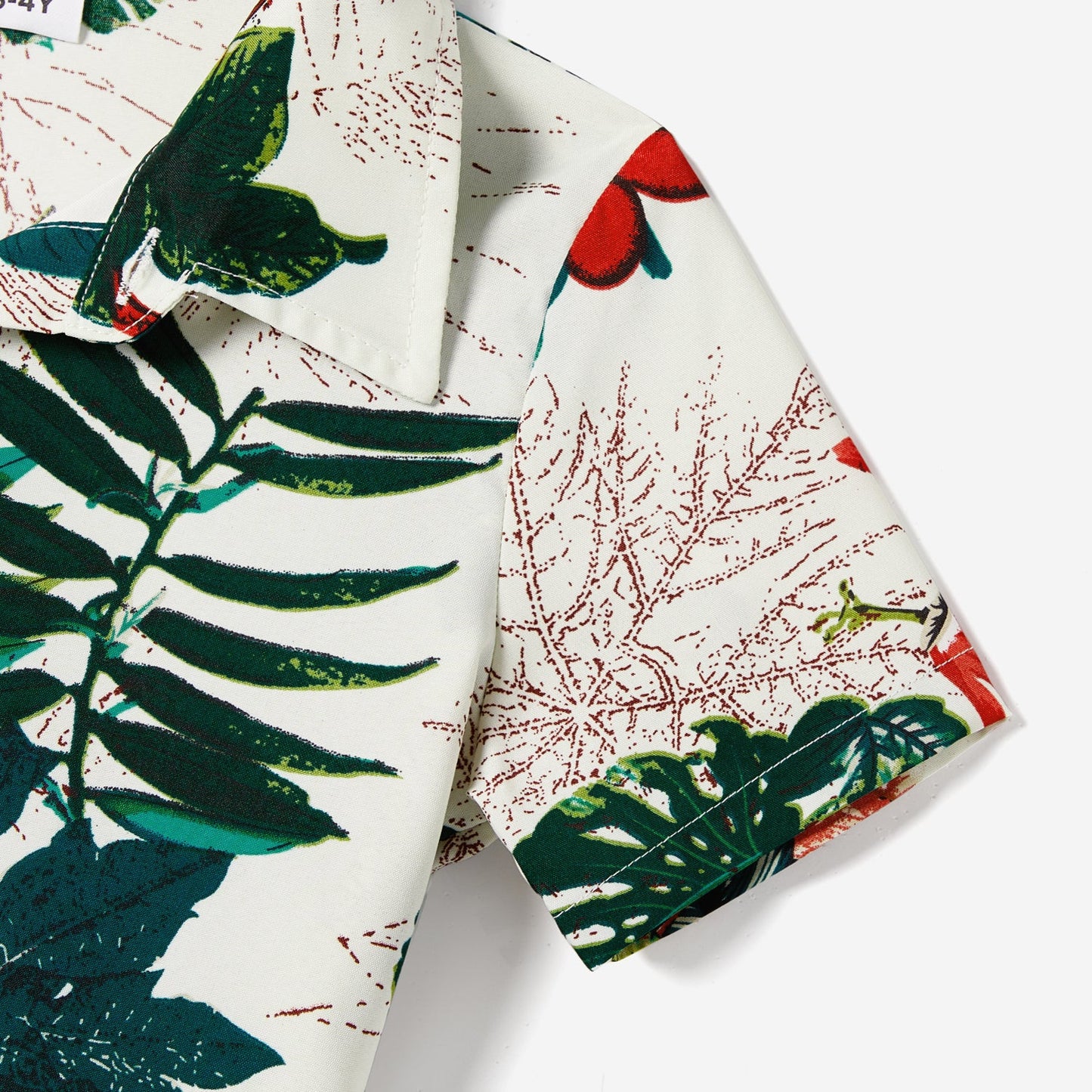 Family Matching Allover Plant Floral Print Dresses and Short-sleeve Shirts Sets - 20642447