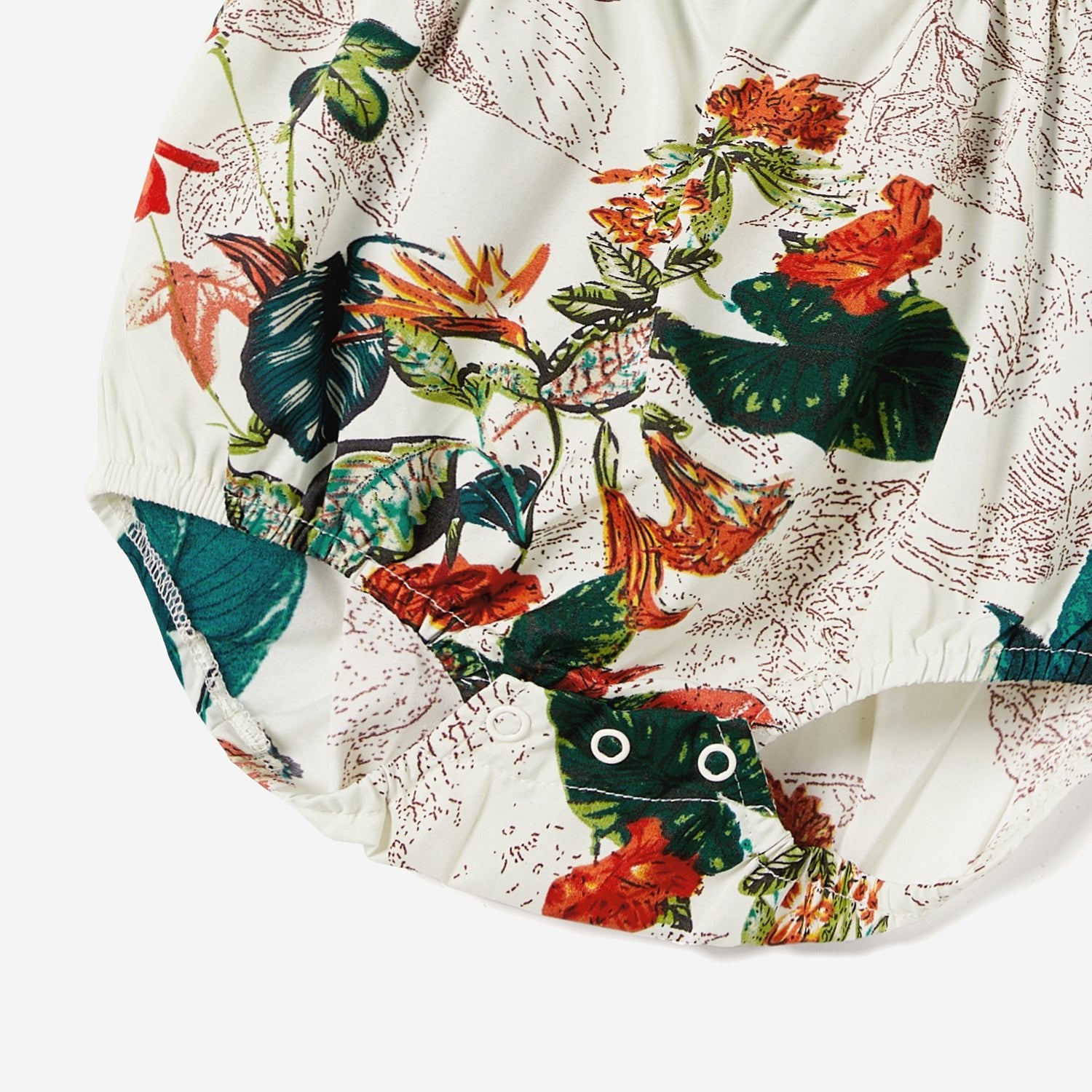 Family Matching Allover Plant Floral Print Dresses and Short-sleeve Shirts Sets - 20642447