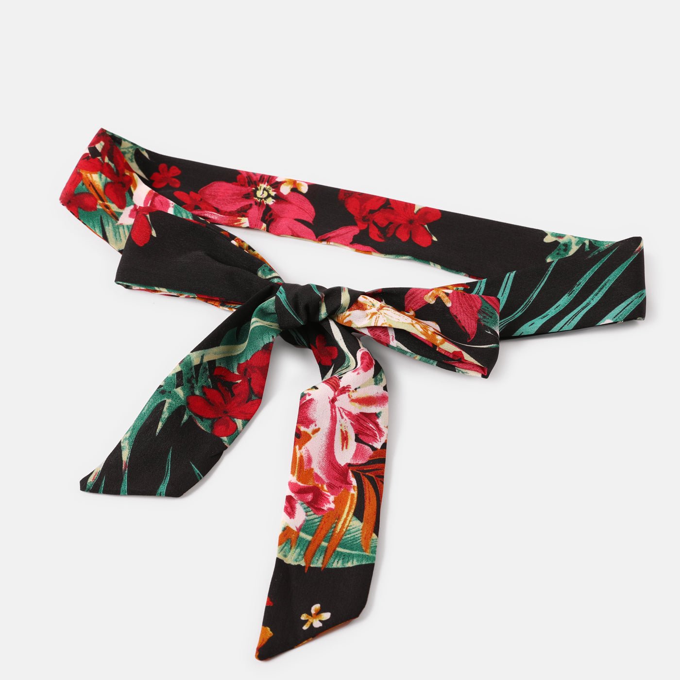 Family Matching Allover Plant Floral Print Halterneck Dresses and Short-sleeve Shirts Sets - 20648036