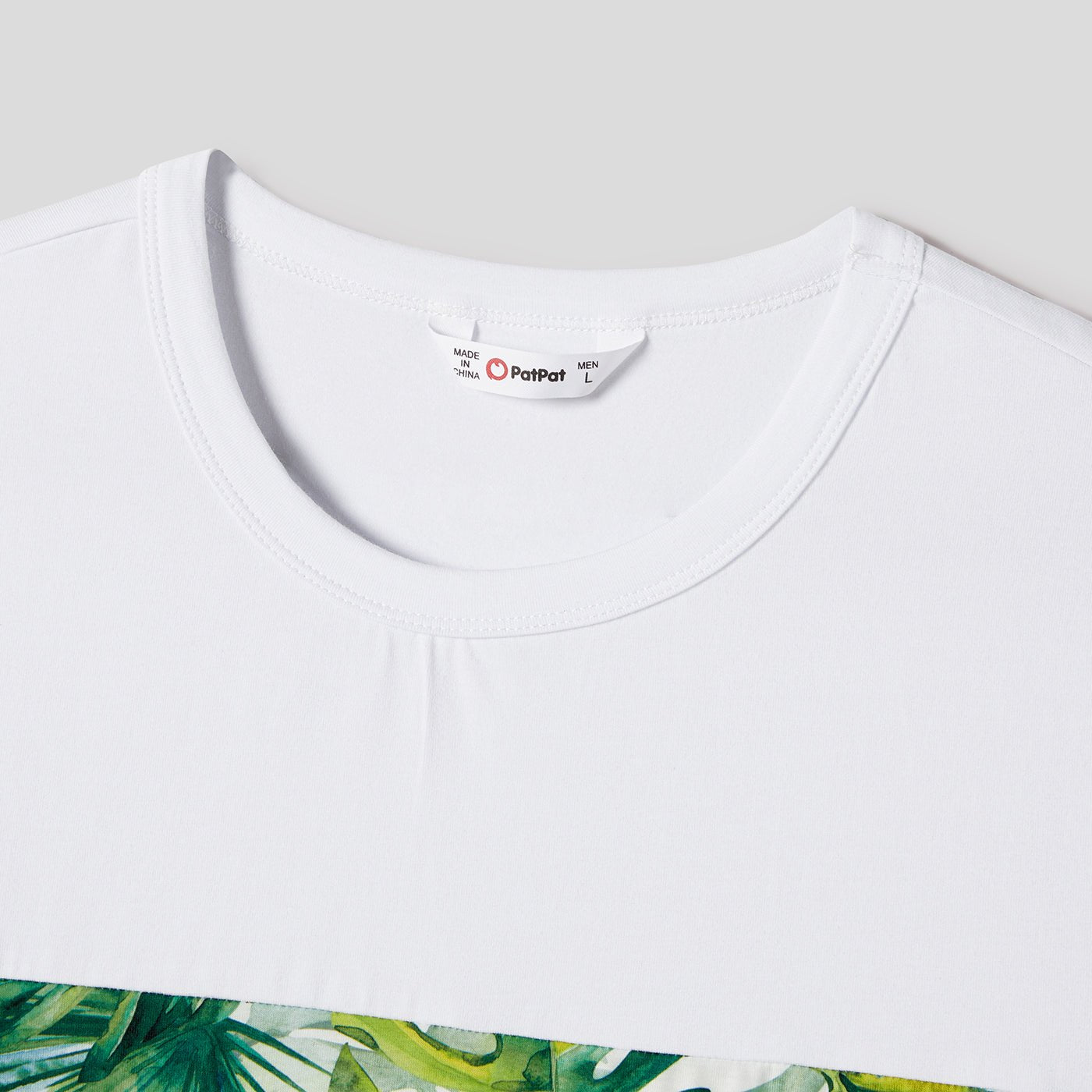 Family Matching Allover Plant Print Belted Tank Dresses and Short-sleeve T-shirts Sets - 20656107