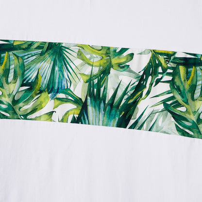 Family Matching Allover Plant Print Belted Tank Dresses and Short-sleeve T-shirts Sets - 20656107