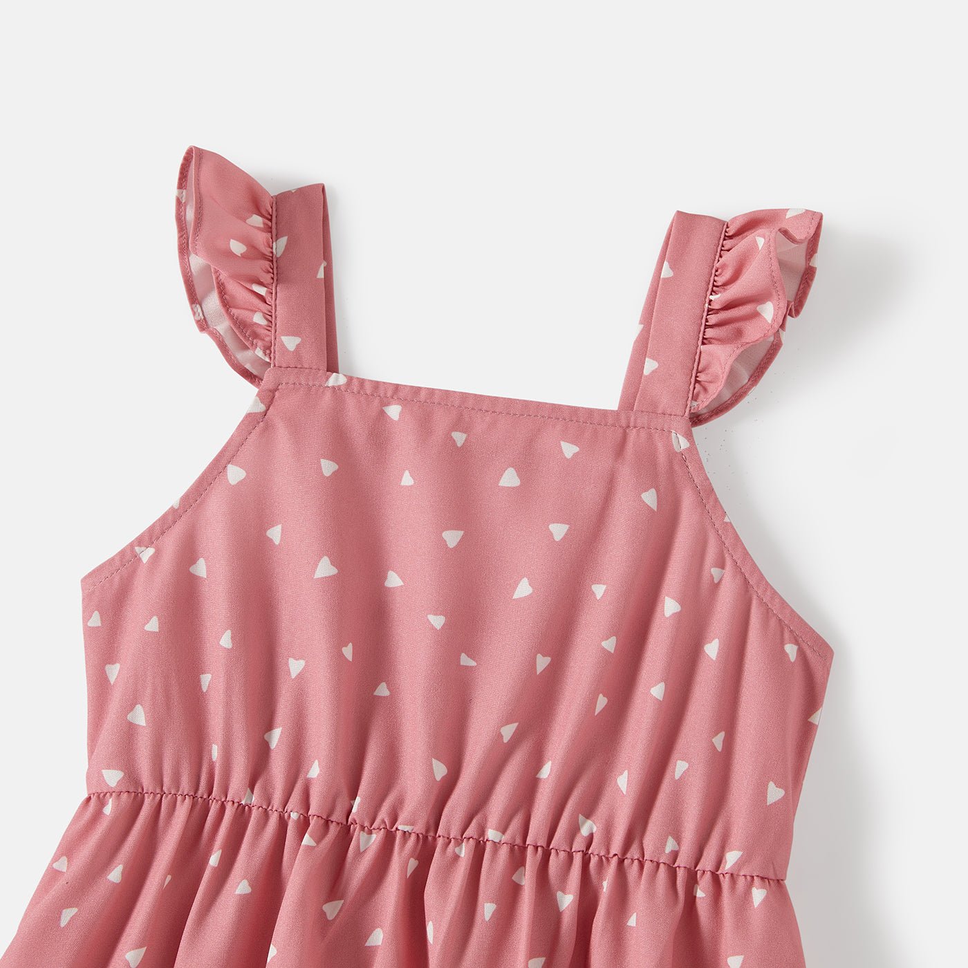 Family Matching Allover Print Strappy Dresses and Short-sleeve Striped Colorblock T-shirts Sets - 20615859