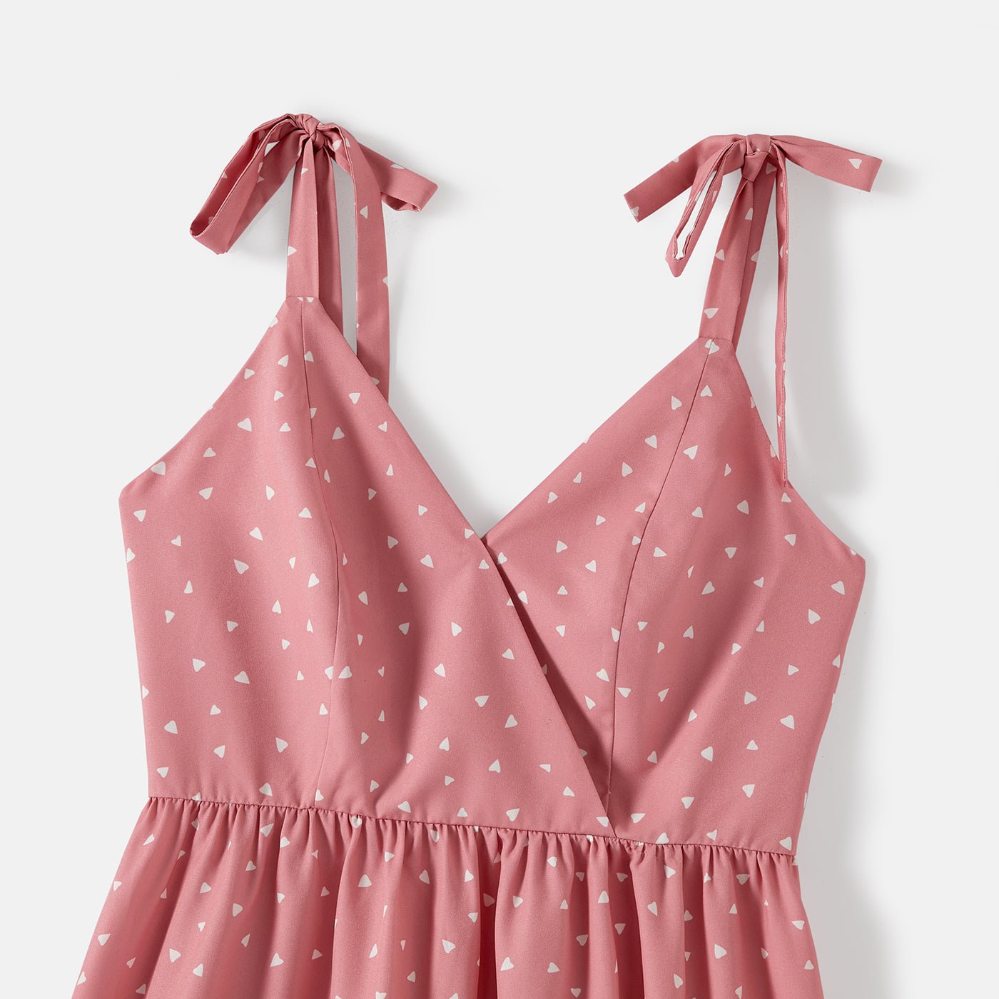 Family Matching Allover Print Strappy Dresses and Short-sleeve Striped Colorblock T-shirts Sets - 20615859