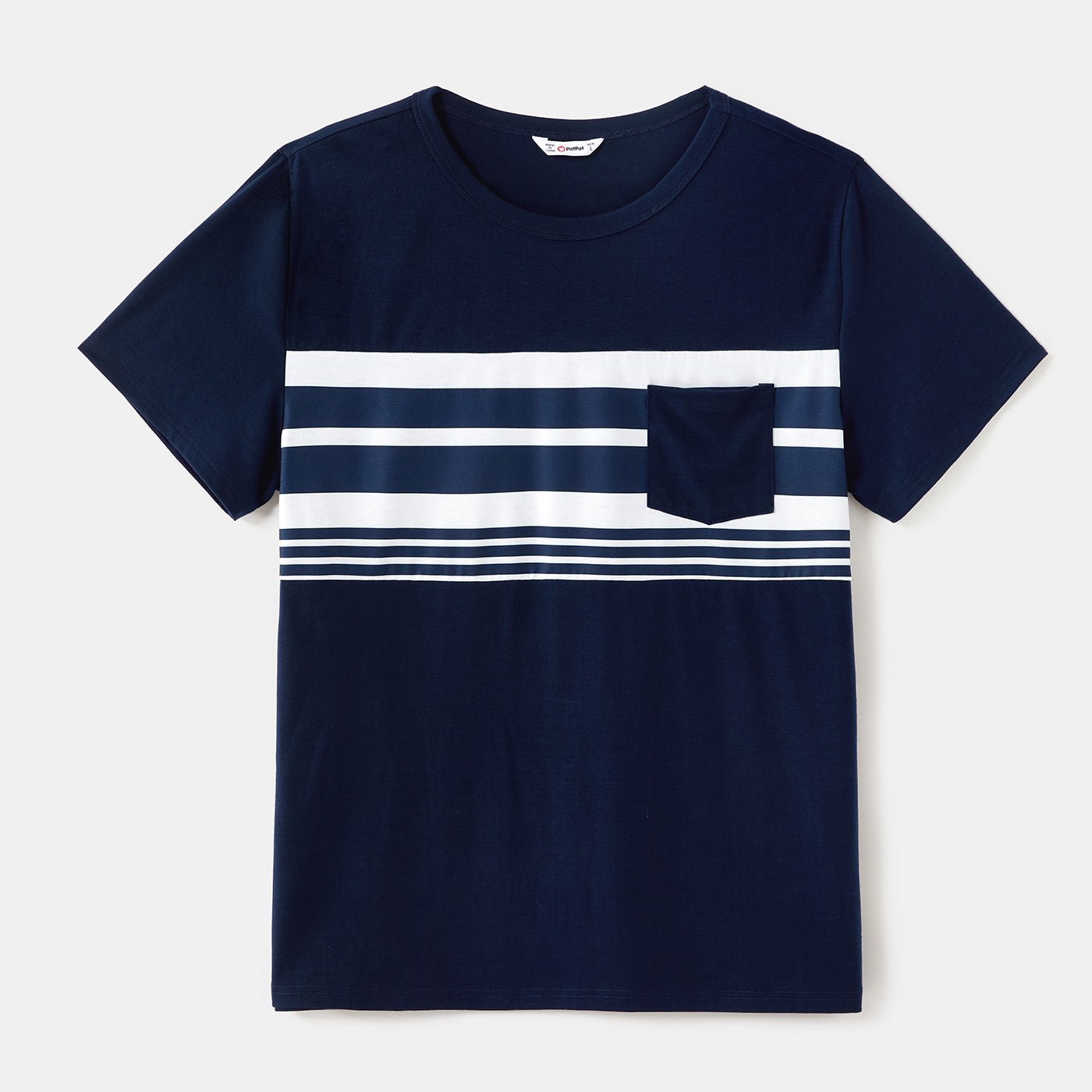 Family Matching Colorblock Button Front Sleeveless Maxi Dresses and Short-sleeve T-shirts Sets - 20418965