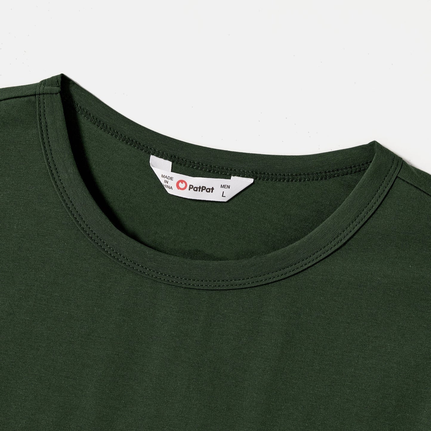 Family Matching Cotton Colorblock T-shirts and Solid Swiss Dot Halter Sleeveless Belted Dresses Sets - 20585274