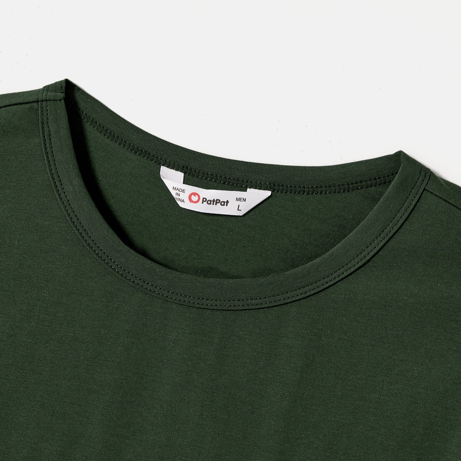Family Matching Cotton Colorblock T-shirts and Solid Swiss Dot Halter Sleeveless Belted Dresses Sets - 20585274
