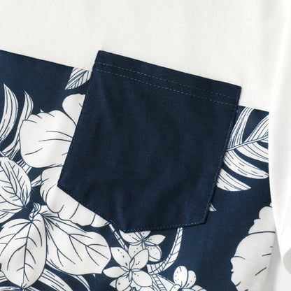 Family Matching Cotton Short-sleeve Colorblock T-shirts and Floral Print Naia? Spliced Cami Dresses Sets - 20560619