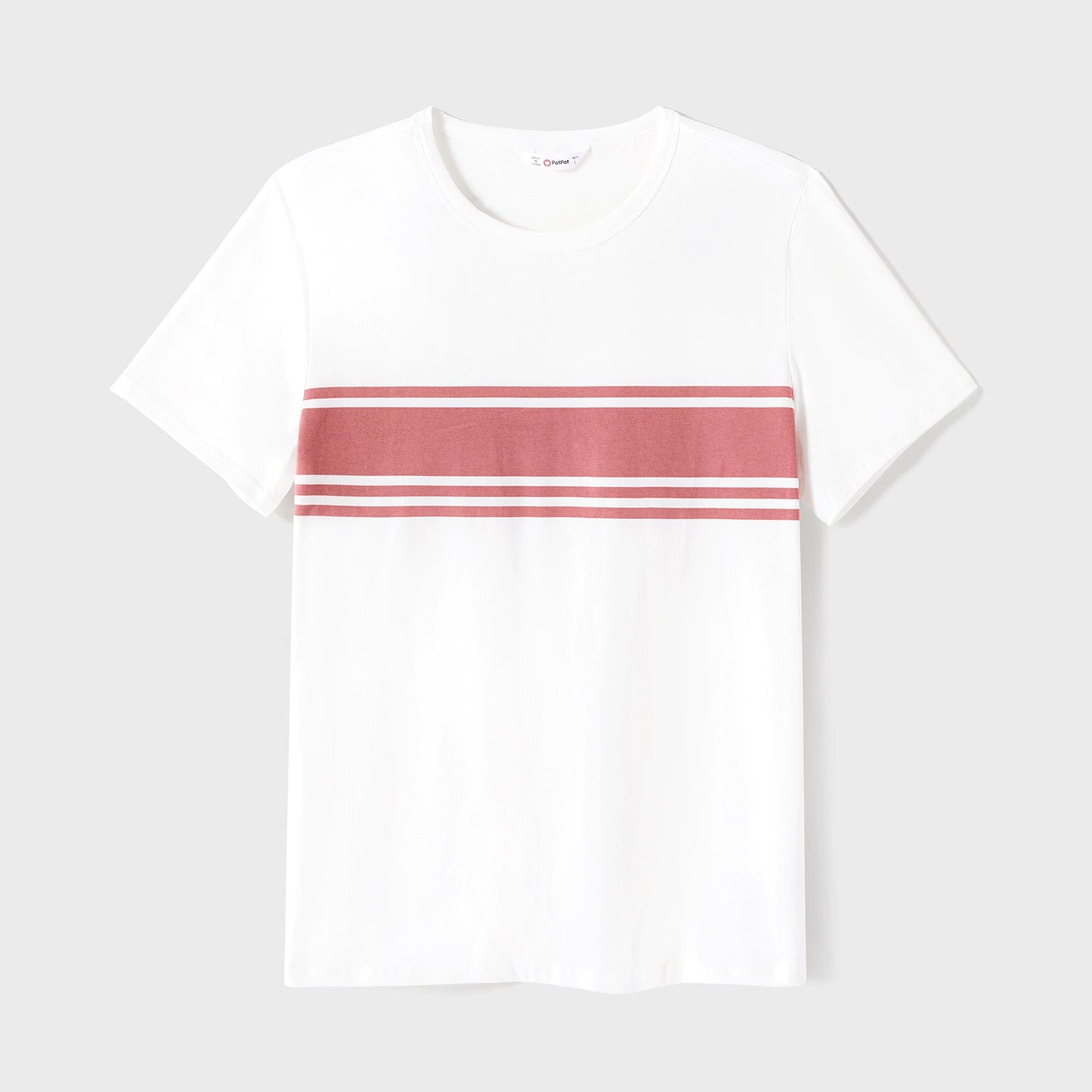 Family Matching Cotton Short-sleeve Striped T-shirts and Polka Dot Print Halter Ruffle Trim Dresses Sets - 20567819