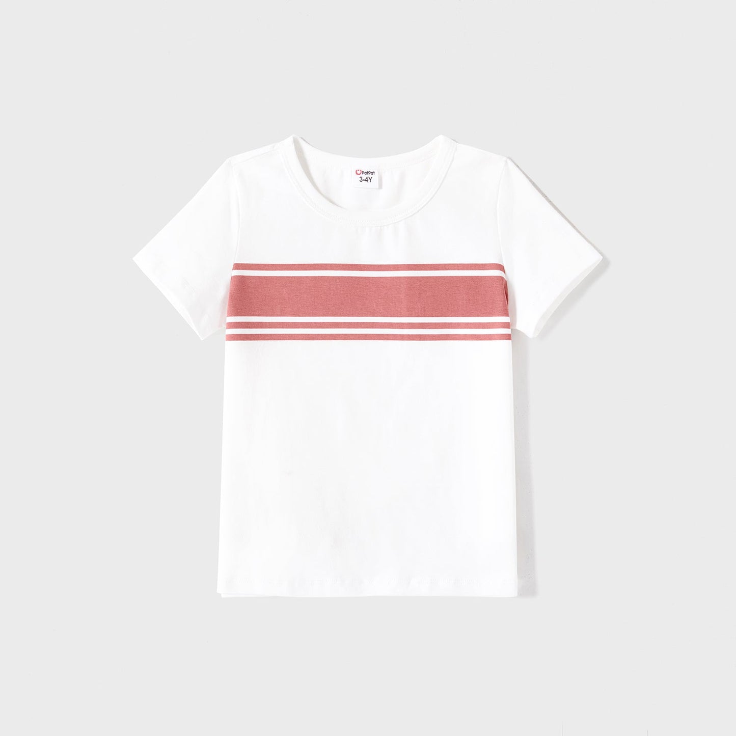Family Matching Cotton Short-sleeve Striped T-shirts and Polka Dot Print Halter Ruffle Trim Dresses Sets - 20567819