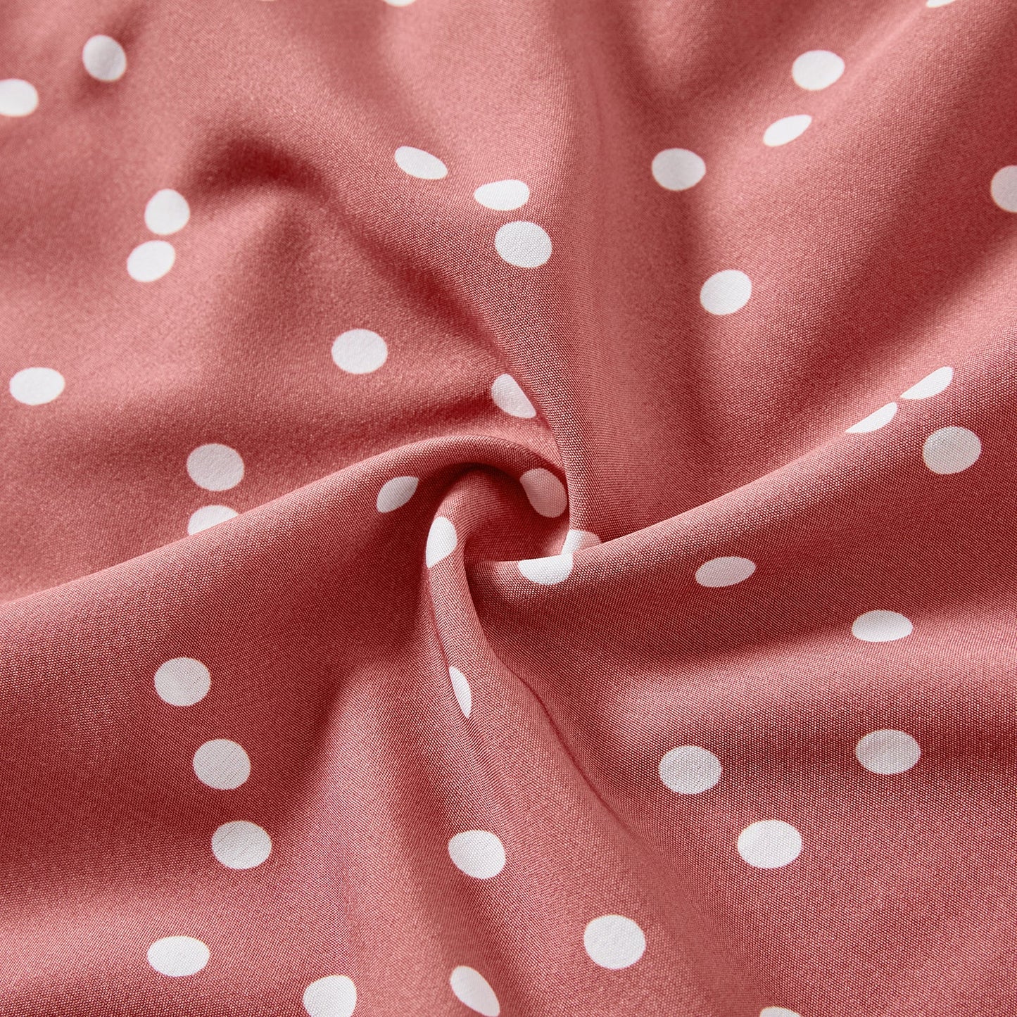 Family Matching Cotton Short-sleeve Striped T-shirts and Polka Dot Print Halter Ruffle Trim Dresses Sets - 20567819