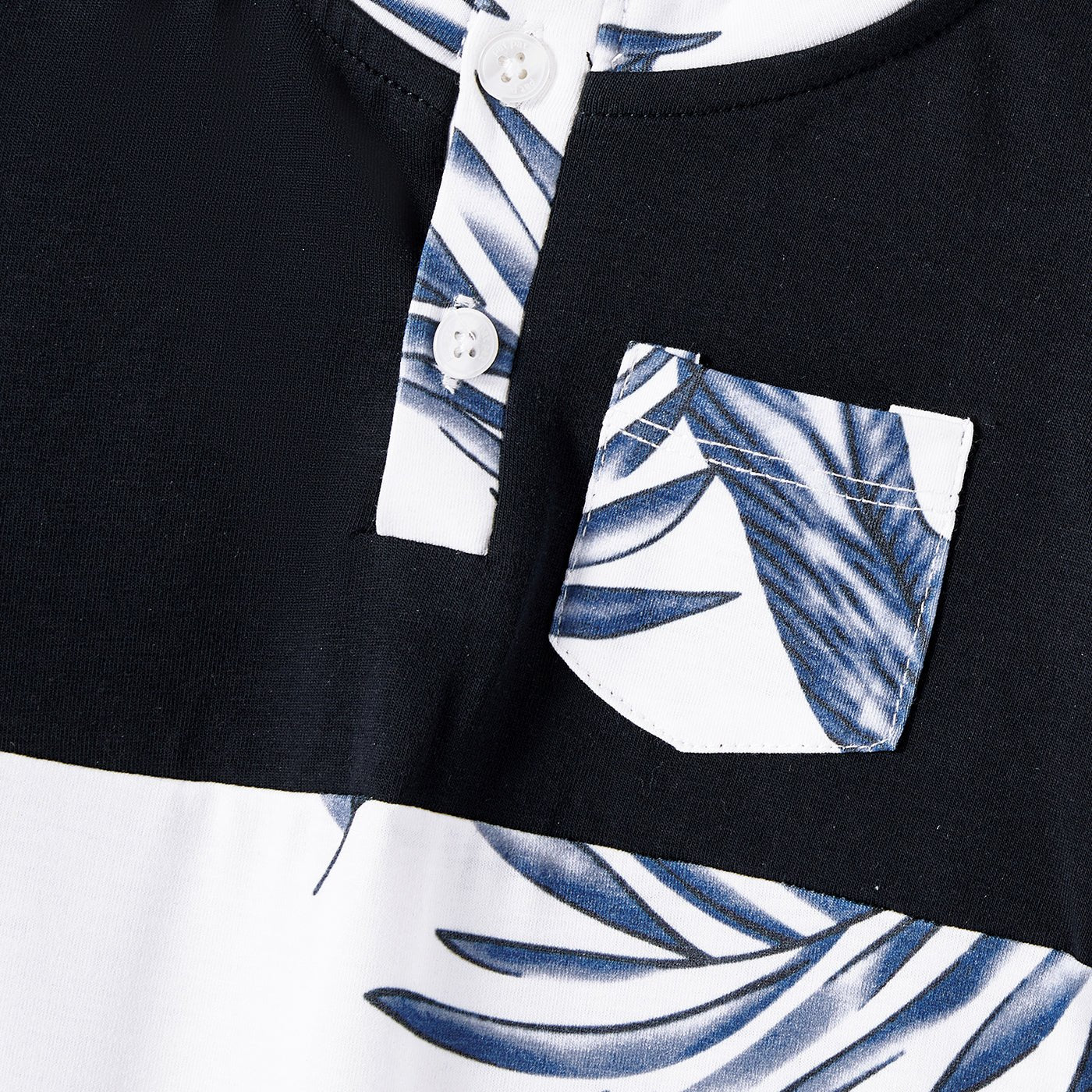 Family Matching Cotton Short-sleeve T-shirt and Plant Print Naia? Spliced Ruffle Trim Cami Dresses Sets - 20560651