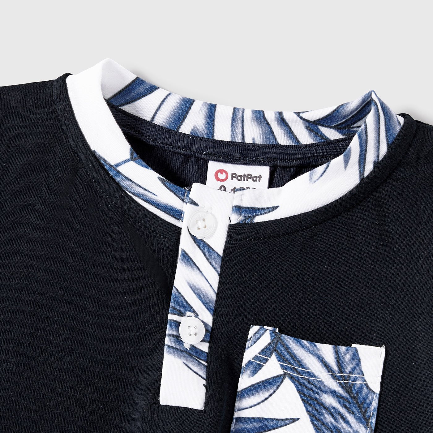 Family Matching Cotton Short-sleeve T-shirt and Plant Print Naia? Spliced Ruffle Trim Cami Dresses Sets - 20560651
