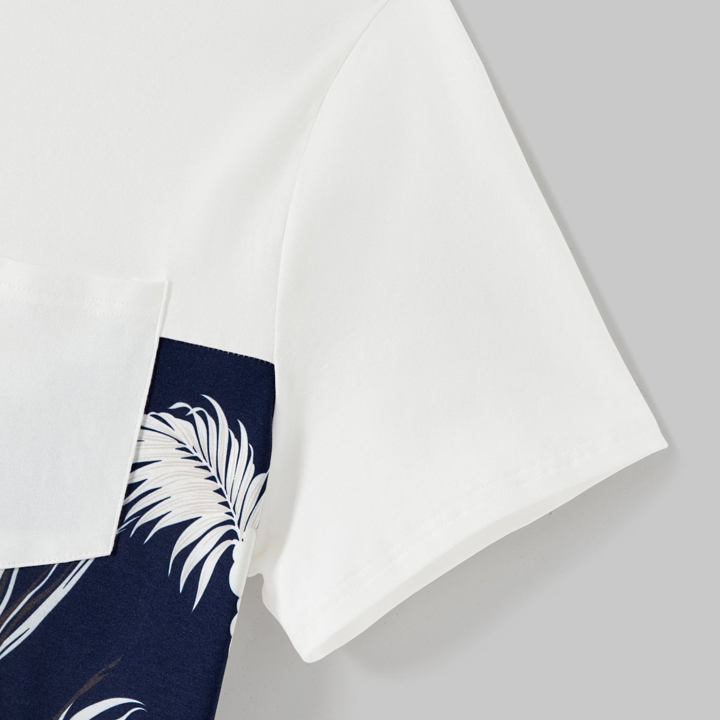 Family Matching Cotton Short-sleeve T-shirts and Floral Print Naia? Spliced Ruffle Trim Cami Dresses Sets - 20560677