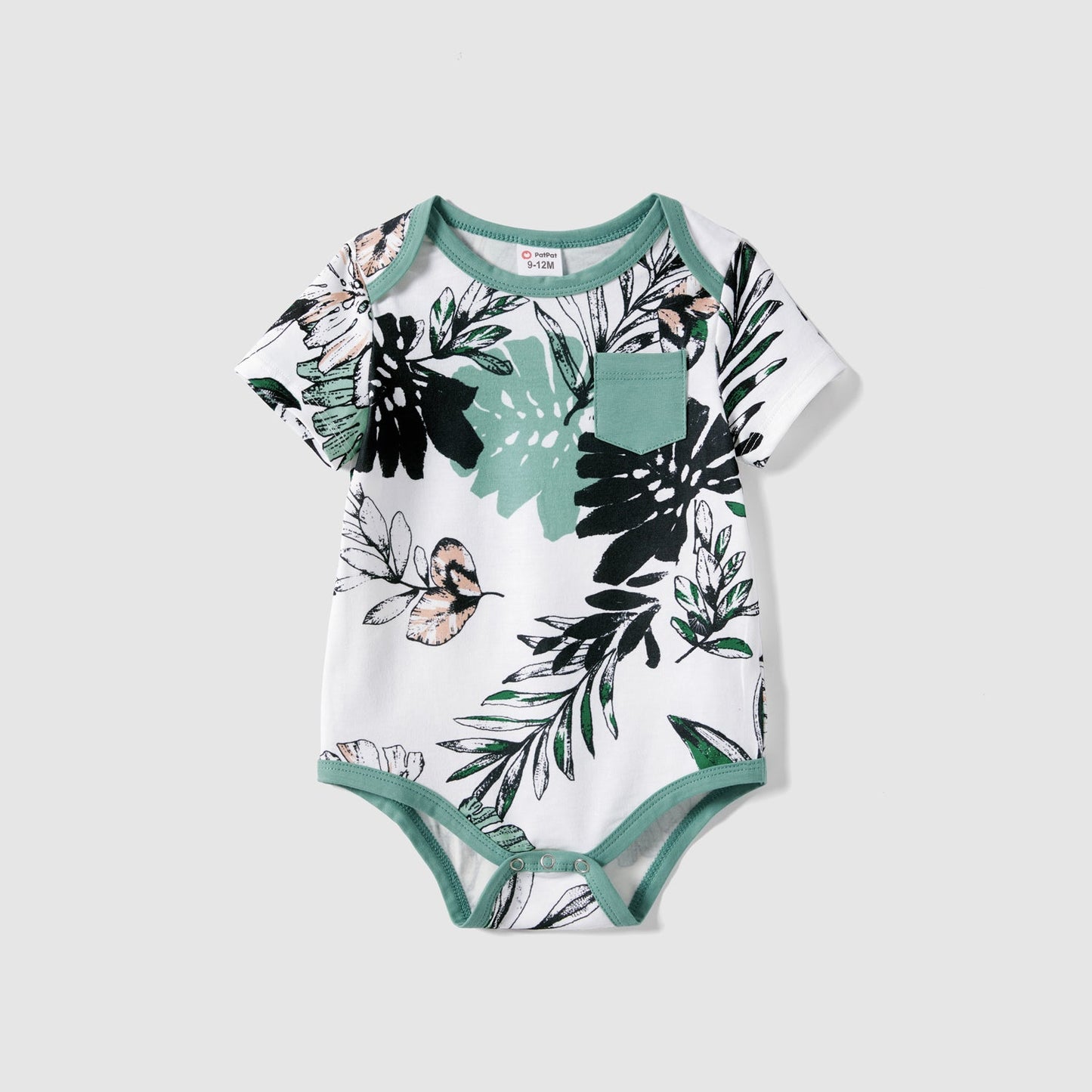 Family Matching Plant Print Belted Slip Dresses and Tank Top Sets - 20637109