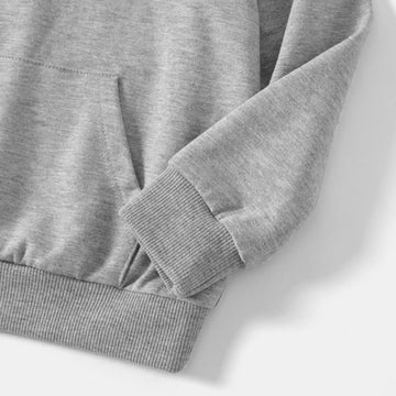 Family Matching School Hooded Letter Long Sleeve Print Tops - 20675281