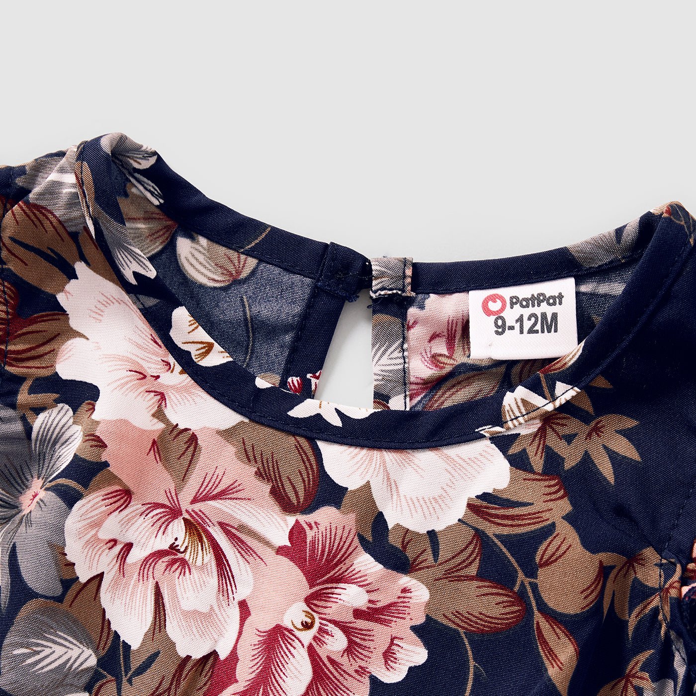 Family Matching Sleeveless Floral Print Spliced Midi Dresses and Short-sleeve Striped T-shirts Sets - 20549071