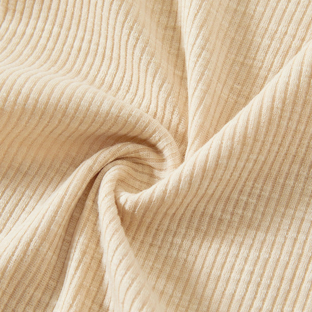 Family Matching Solid Color Flame Resistant Long Sleeve Pajamas - 20686825