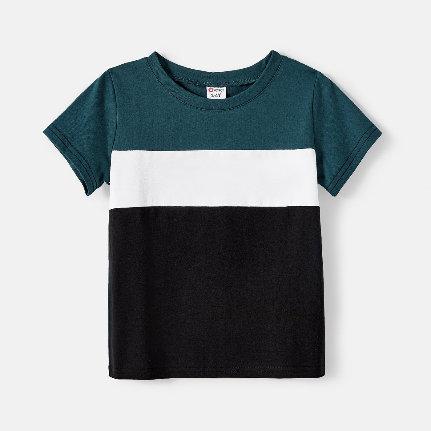 Family Matching Solid Knot Front Cami Dresses and Colorblock Short-sleeve Tee Sets - 20595448