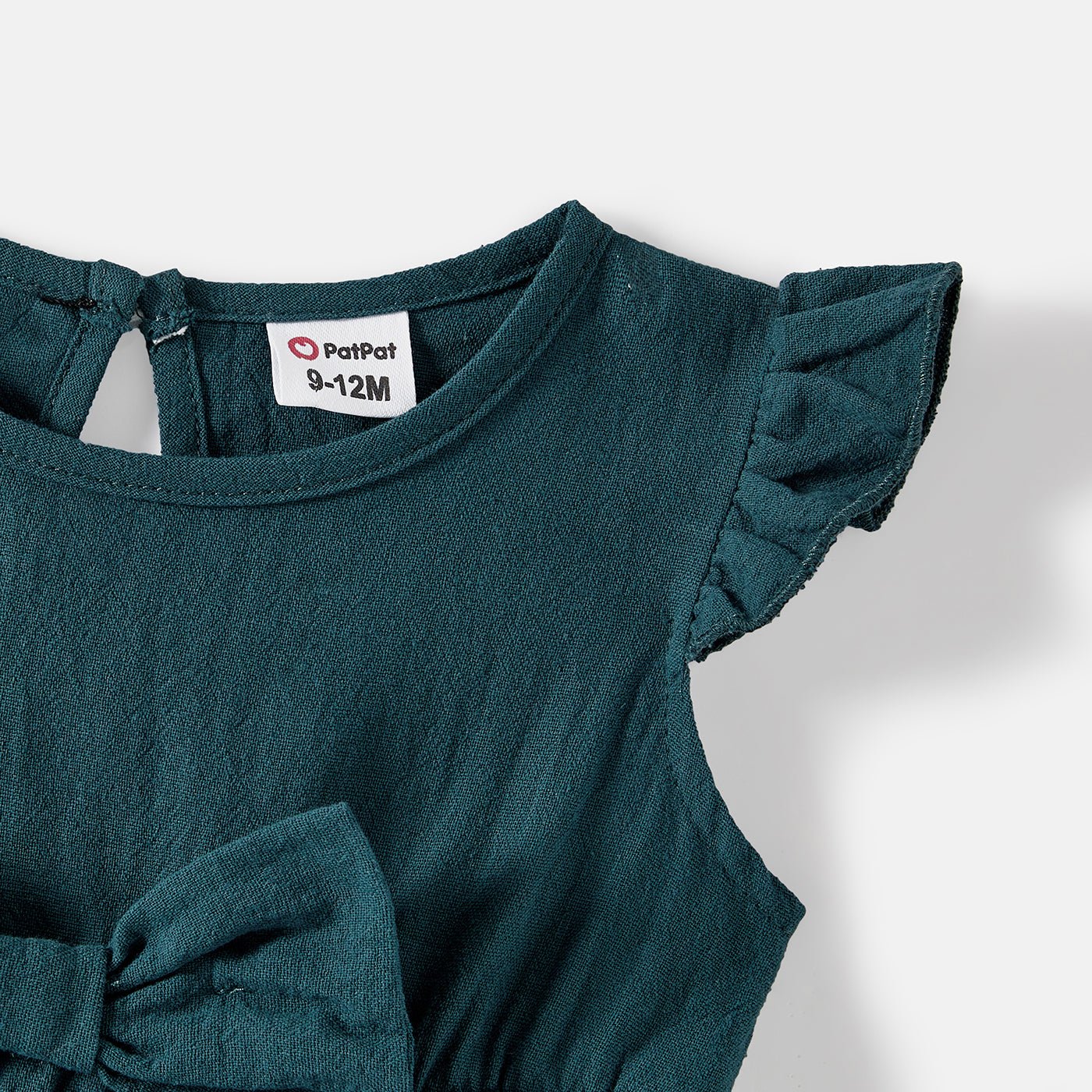 Family Matching Solid Knot Front Cami Dresses and Colorblock Short-sleeve Tee Sets - 20595448
