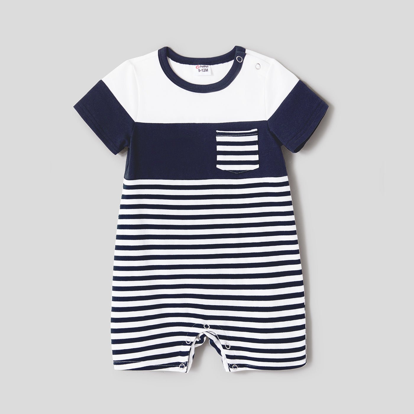 Family Matching Solid Spaghetti Strap Dresses and Striped Colorblock Short-sleeve T-shirts Sets - 20624389