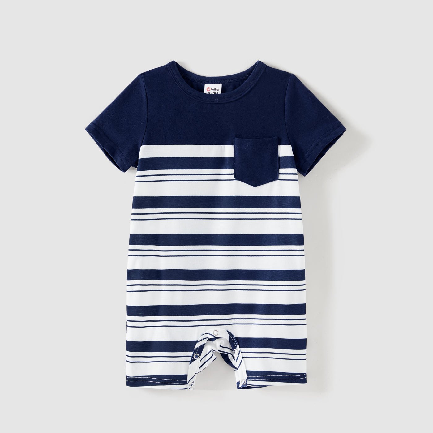 Family Matching Solid Spaghetti Strap Dresses and Striped Colorblock Short-sleeve T-shirts Sets - 20624389