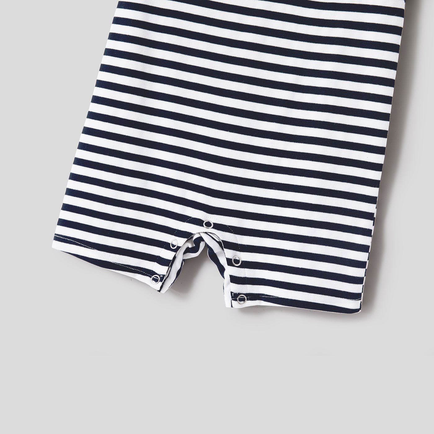 Family Matching Solid Spaghetti Strap Dresses and Striped Colorblock Short-sleeve T-shirts Sets - 20624389