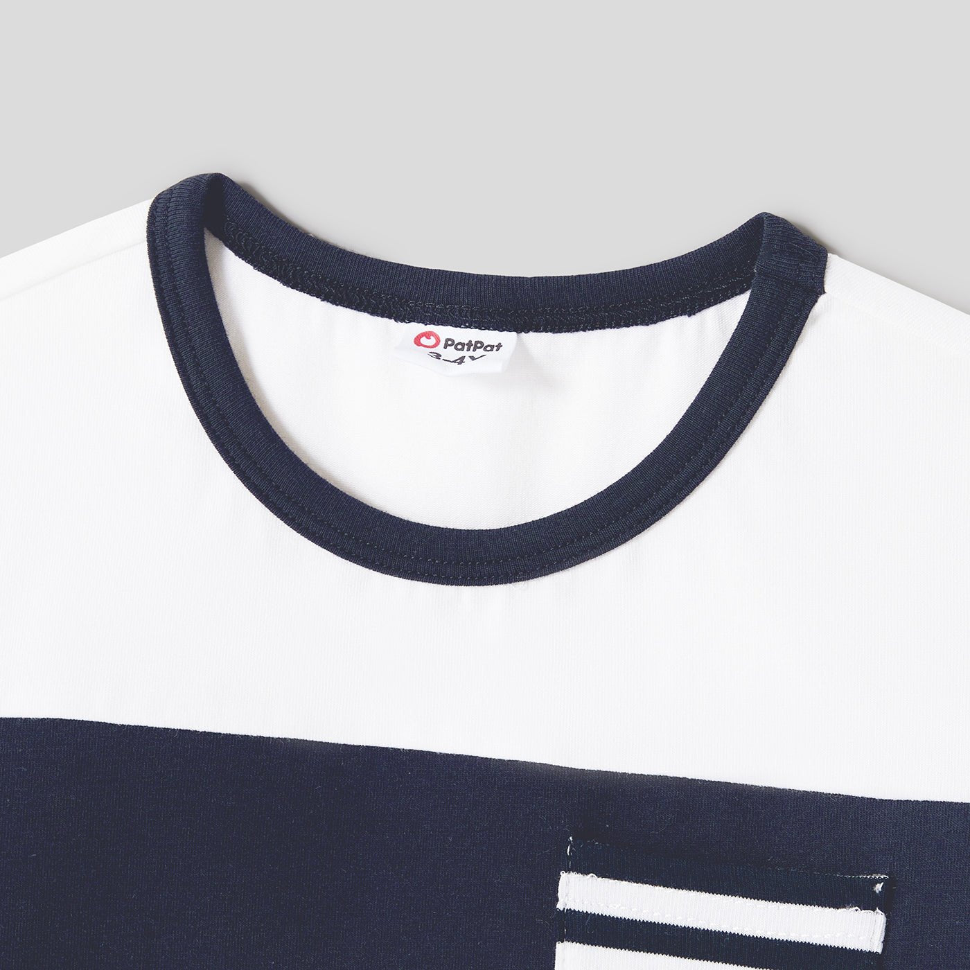 Family Matching Solid Spaghetti Strap Dresses and Striped Colorblock Short-sleeve T-shirts Sets - 20624389