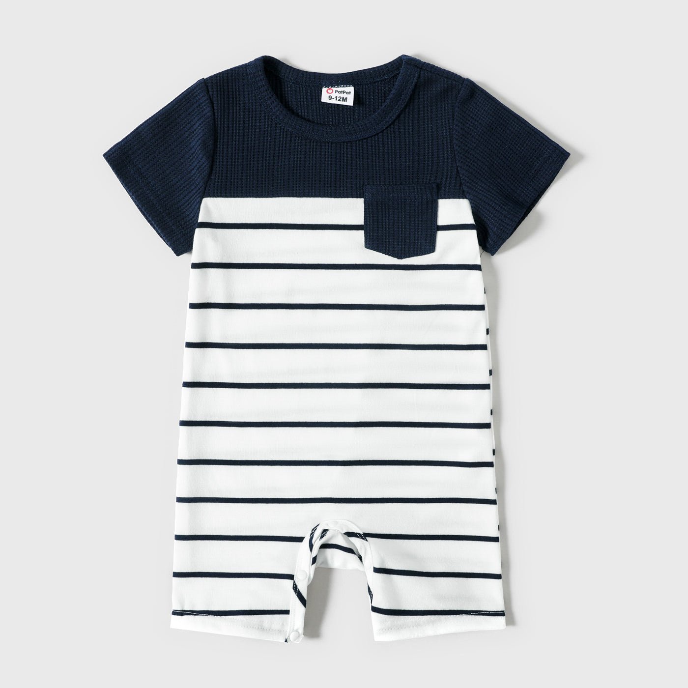 Family Matching Solid Spaghetti Strap Dresses and Striped Colorblock Short-sleeve T-shirts Sets - 20624389