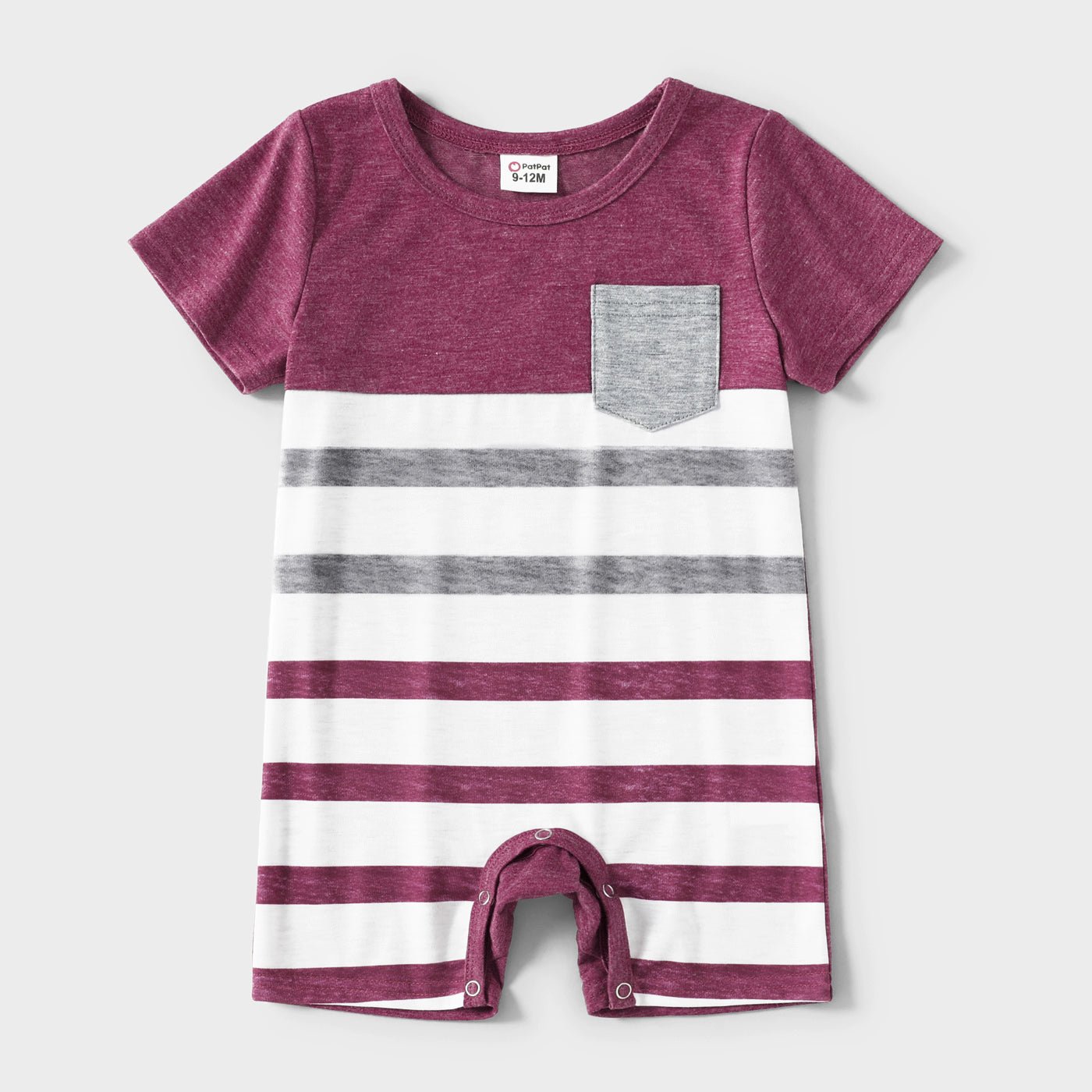 Family Matching Solid V Neck Sleeveless Button Up Drawstring Dresses and Striped Colorblock Short-sleeve T-shirts Sets - 20372558