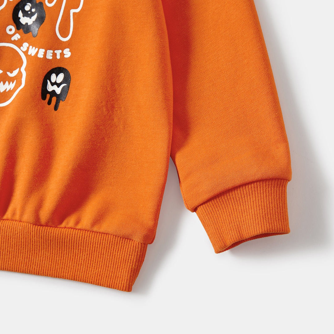 Halloween Glow In The Dark Solid Ghost Print Tops - 20683341