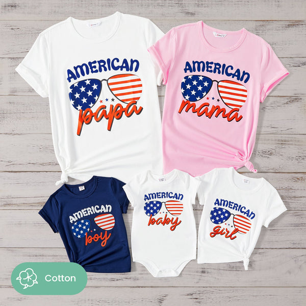 Independence Day Family Matching Cotton Short-sleeve Tee - 20633767