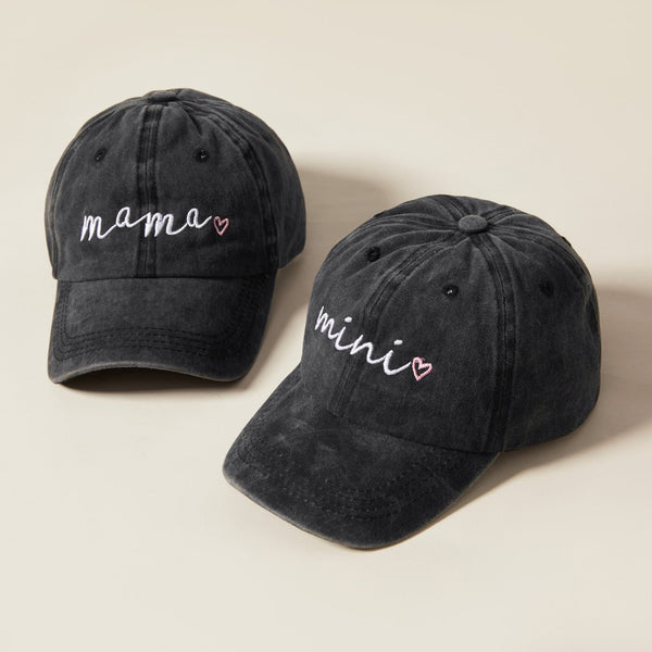Letter Print Baseball Caps for Mommy and Me - 19923843