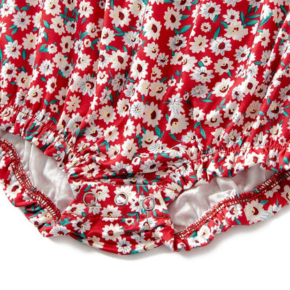 Mommy and Me Allover Floral Print Drawstring Ruched Bodycon Cami Dresses - 20557242