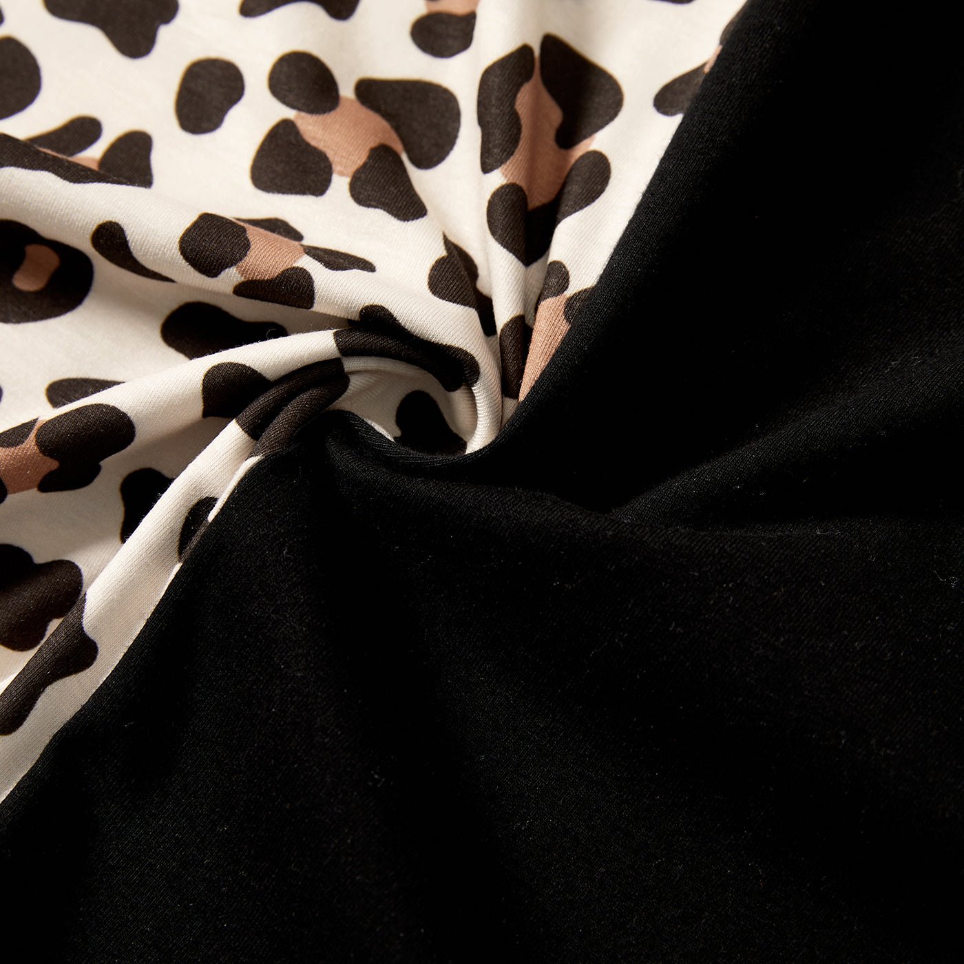 Mommy and Me Naia? Leopard & Black Spliced Bodycon Cami Dresses - 20620031