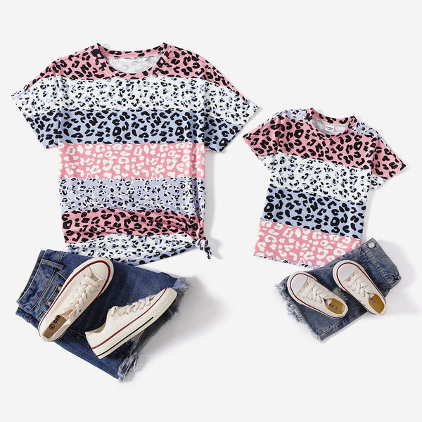 Mommy and Me Short-sleeve Leopard Print Tee - 20663144