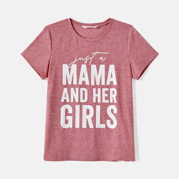 Mommy and Me Short-sleeve Letter Print Tee - 20585082
