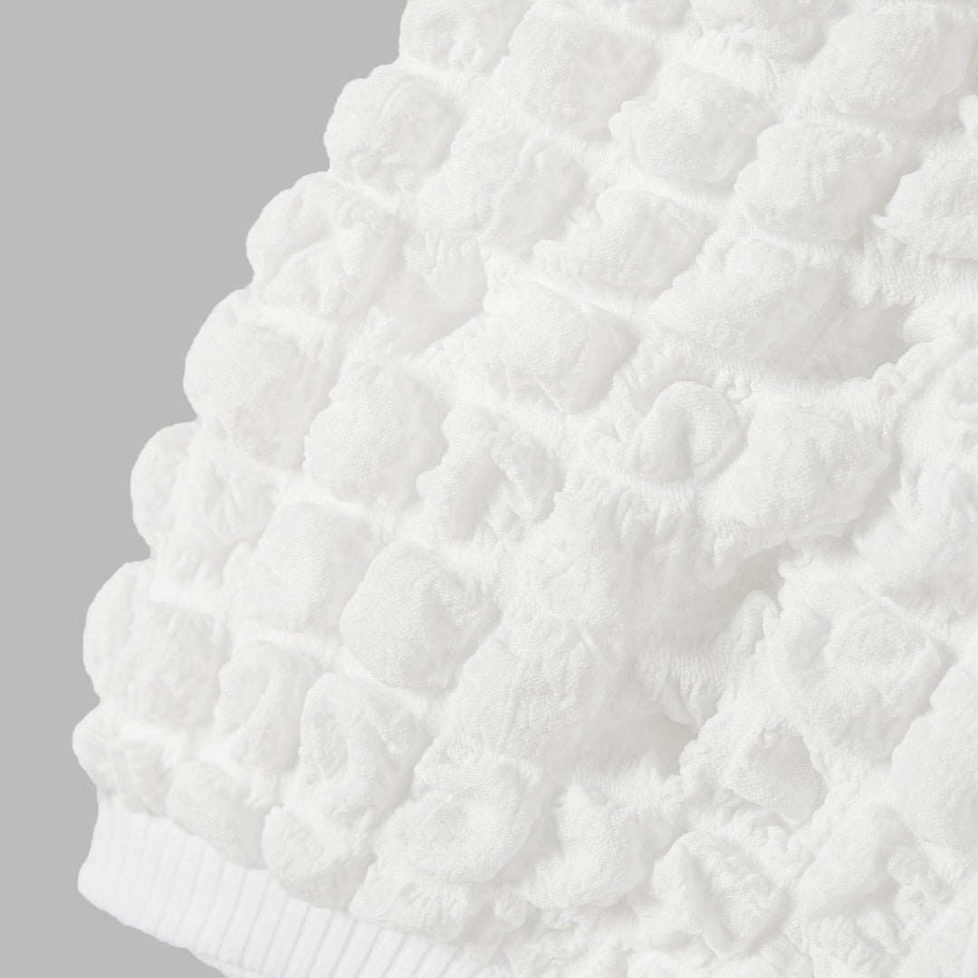 Mommy and Me Textured Puff Sleeve Rib-knit Dresses - 20675991