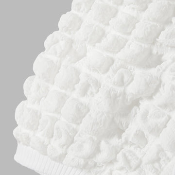 Mommy and Me Textured Puff Sleeve Rib-knit Dresses - 20675991