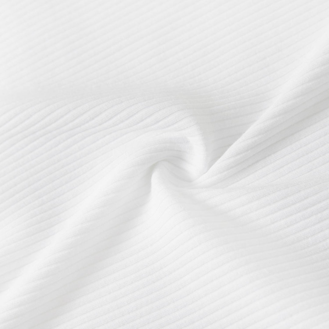 Mommy and Me Textured Puff Sleeve Rib-knit Dresses - 20675991